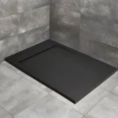 Brodzik 120x90 konglomerat czarny - idealne rozwiązanie do łazienki